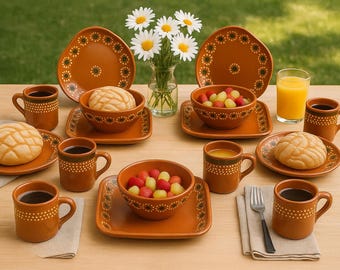 Dinnerware Set - Dinner Plate - Salad Plate - Cereal Bowl - KJ Pottery, earthenware