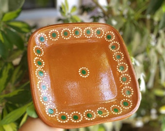Handmade Terracotta Square Plate/Clay Plate