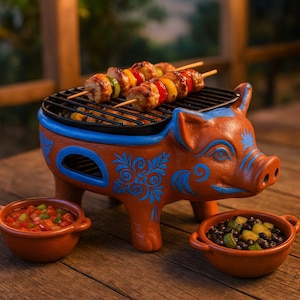 Hibachi Grill Pig - Etsy