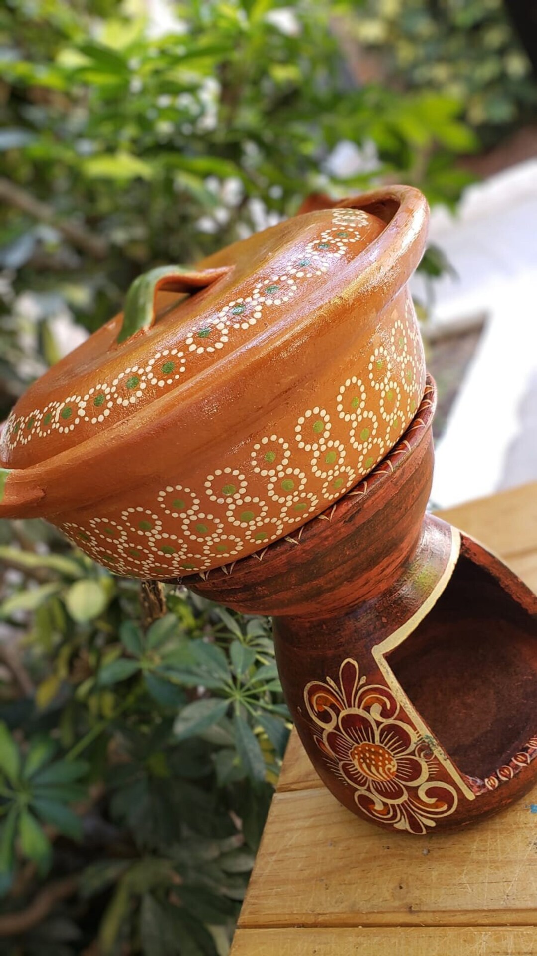 Heavy-duty Anafre Set and Capula Clay Rice Cooker, Mexican Clay