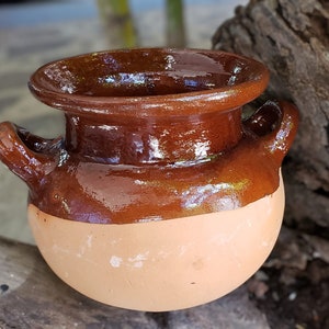 Olla de Barro Corona de Flores Grande - Olla de Barro Mexicana 3litros