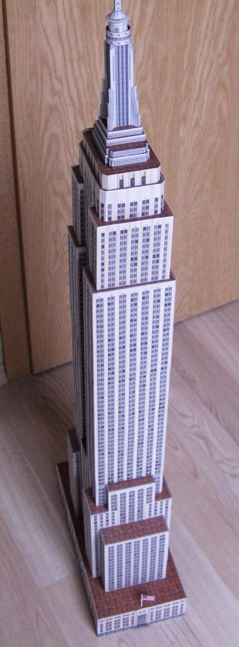 Papercraft Kit Empire State Building Manhattan 3d Paper Model Crafting ...
