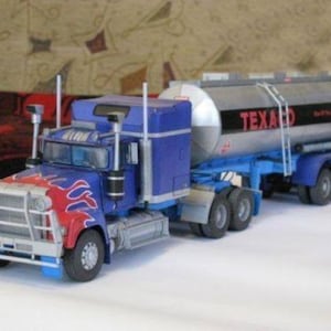 Kit de PaperCraft: camión Mack Super-Liner, modelo de papel 3D, kit de manualidades, planos en PDF para hacer manualidades de papel para bricolaje, decoración de rompecabezas y pasatiempos