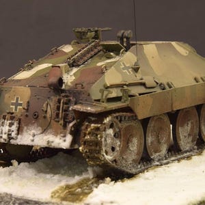 Kit de PaperCraft: tanque Jagdpanzer IV, modelo de papel 3D, kit de manualidades, planos en PDF para imprimir, cortar y pegar, plantilla de manualidades de papel para bricolaje, para pasatiempos, rompecabezas, decoración