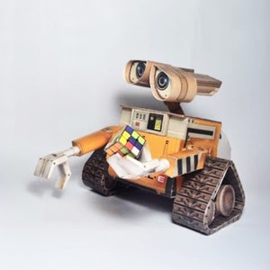 Kit de création de modèles 3D en papier PaperCraft Wall-e Plans PDF à imprimer, découper et coller