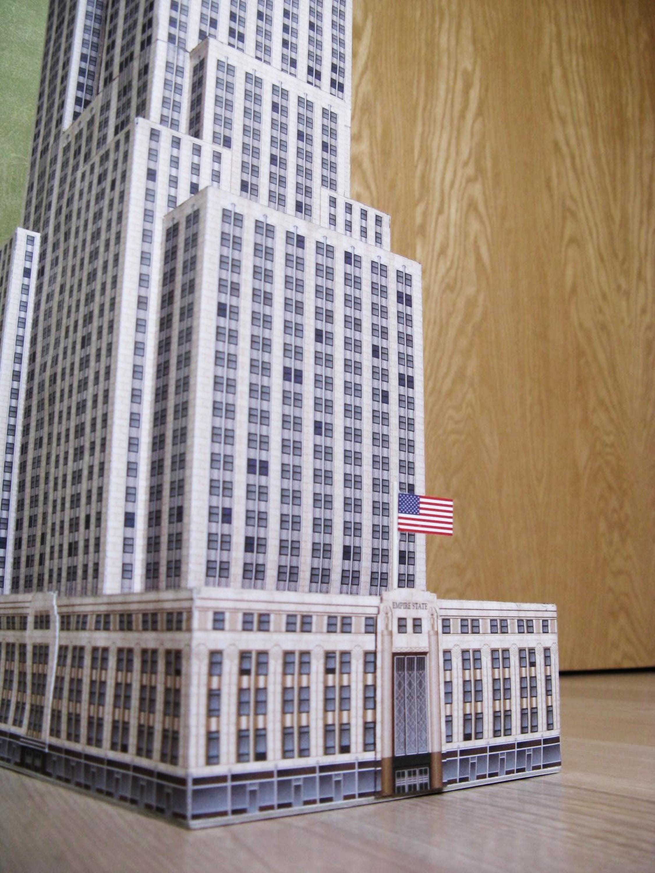 Papercraft Kit Empire State Building Manhattan 3d Paper Model Crafting ...