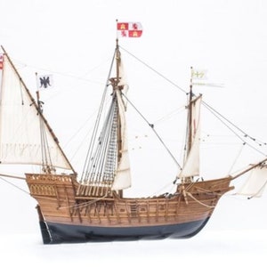 Kit di carta per lavoretti Kit di modelli di carta 3D per lavoretti di carta Santa Maria, progetti PDF da stampare, tagliare e incollare, modello di carta fai da te per lavoretti di carta per hobby, puzzle, decorazioni