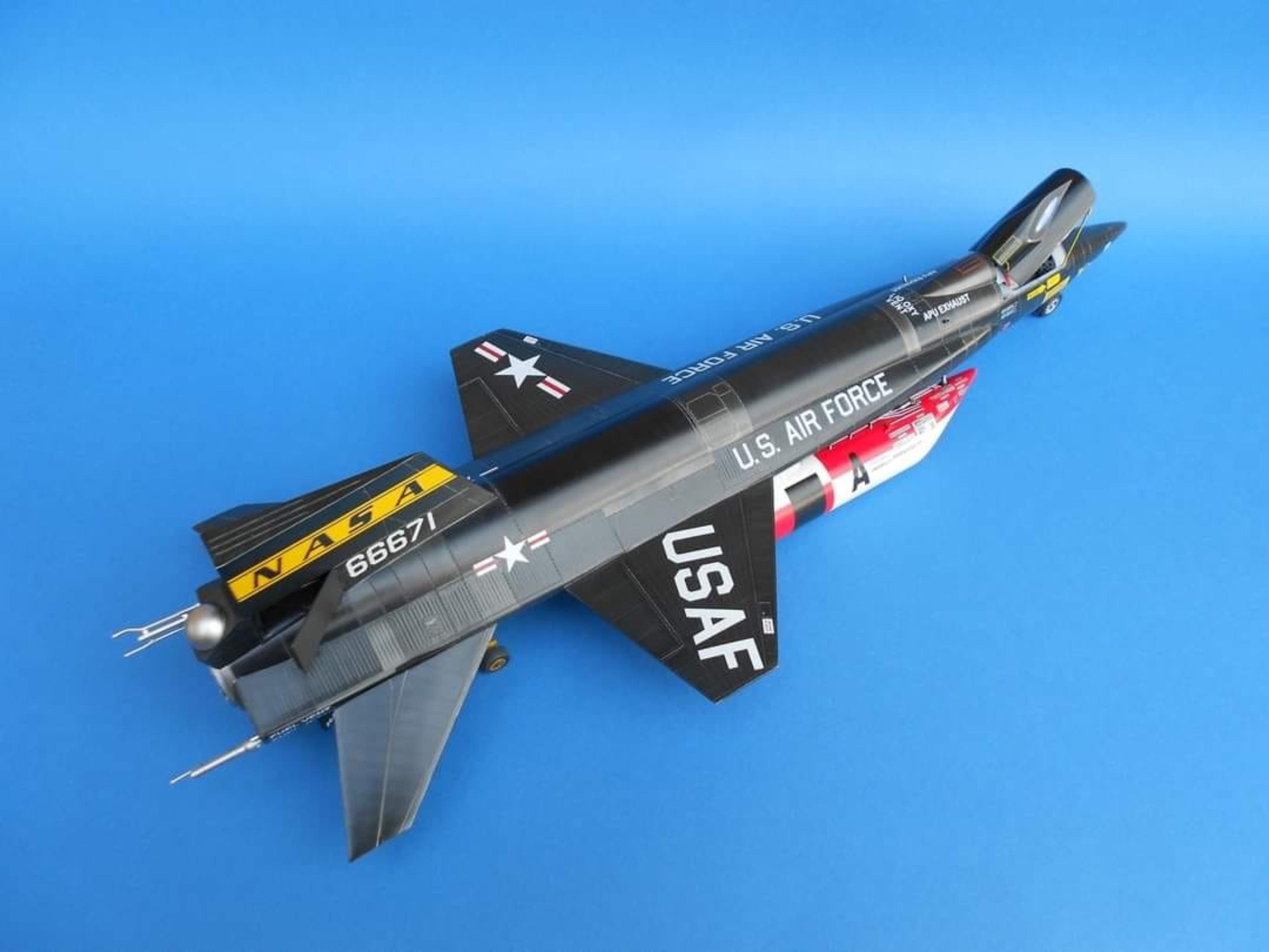 Papercraft Kit X-15 Experimental Airplane 3d Paper Model Crafting