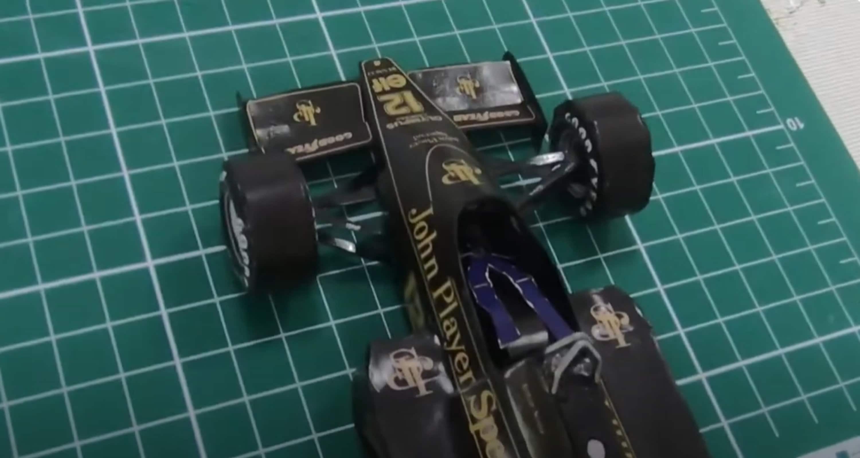 Papercraft Kit F1 Lotus 95T Race Car 3d Paper Model Crafting Kit PDF ...