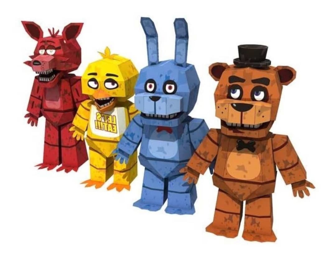 Papercraft Five Nights at Freddy's 3d Paper Model Crafting Kit PDF ...