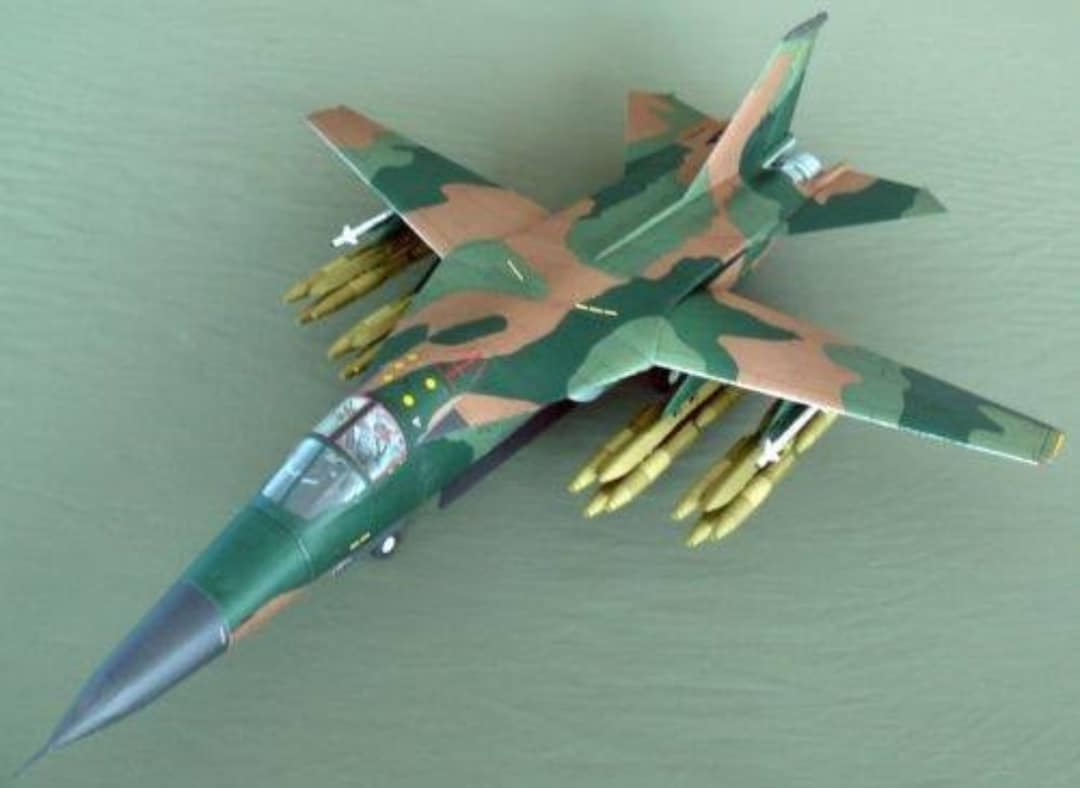 Papercraft Kit F-111 Aardvark Airplane 3d Paper Model Crafting Kit