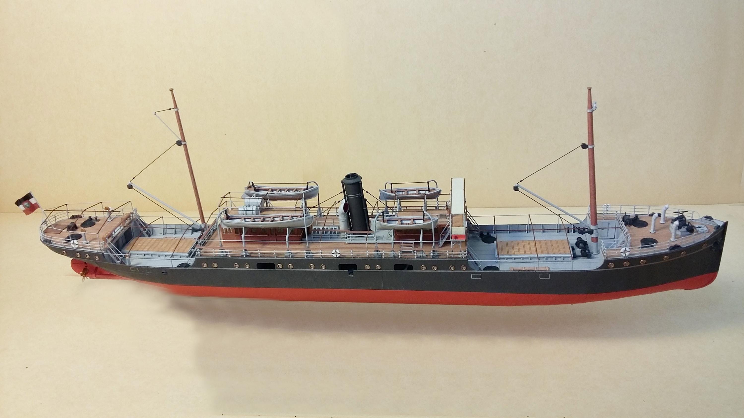 ペーパークラフトキット MV Liemba Graf von Goetzen 船 3D ペーパー