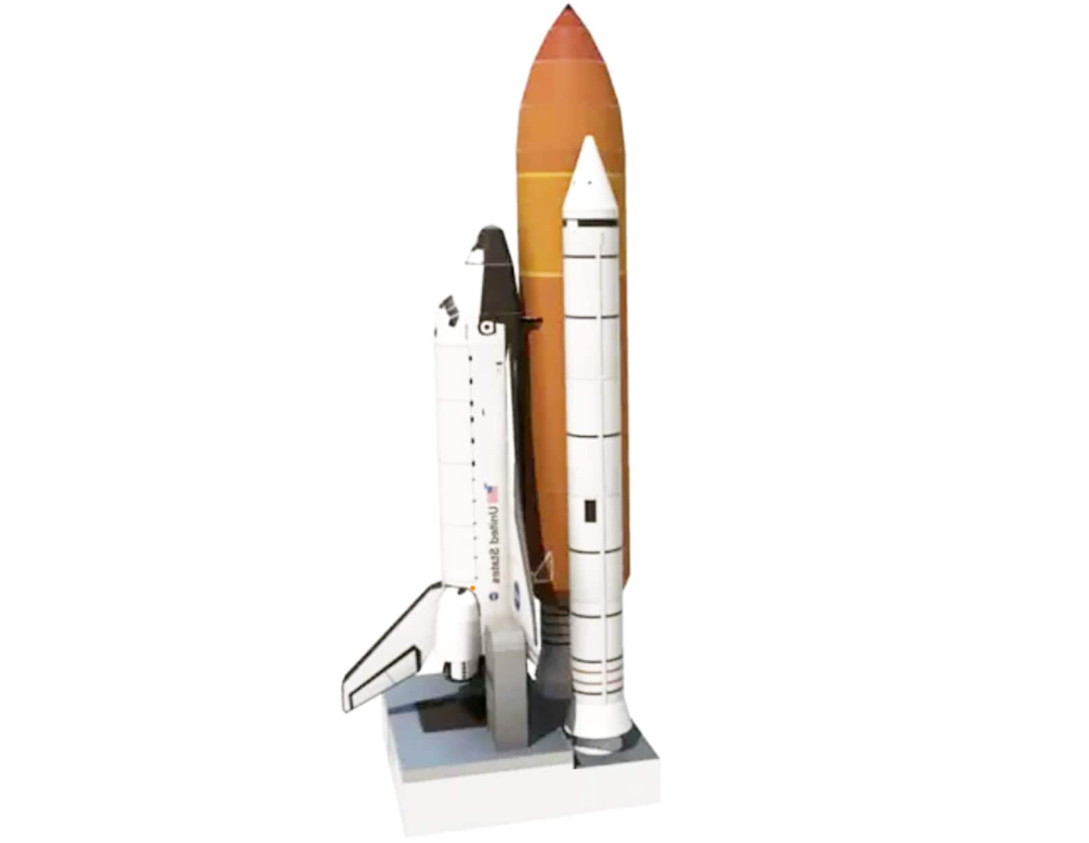 Papercraft Kit Atlantis Spaceship 3d Paper Model Crafting Kit PDF Plans ...