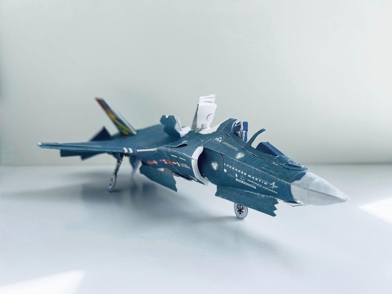 Papercraft Kit F-35B STOVL 3d Paper Model Crafting Kit PDF Plans to ...