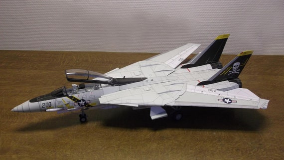 ペーパークラフトキット F-14 トムキャット 飛行機 3D ペーパーモデル