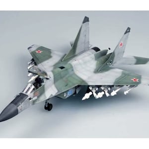 Kit de PaperCraft: avión MiG-29 UB Fulcrum, modelo de papel 3D, kit de manualidades, planos en PDF, plantilla de manualidades de papel, pasatiempo, rompecabezas, decoración