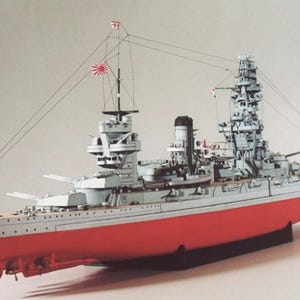 Kit de PaperCraft: acorazado Fuso Dreadnought, modelo de papel 3D, kit de manualidades, planos en PDF para imprimir y plantilla de manualidades de papel para bricolaje, decoración de rompecabezas y pasatiempos.