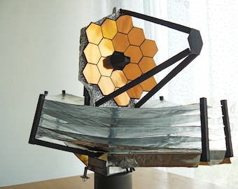 PaperCraft kit James Webb Space Telescope 3d paper model crafting kit PDF plans to DIY paper craft template