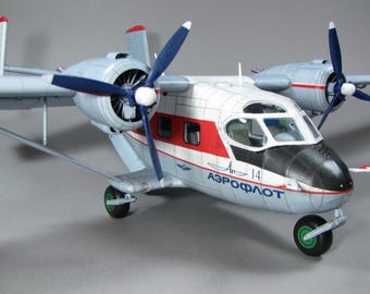 ペーパークラフトキット アントノフ An-14 プチェルカ 飛行機 3D