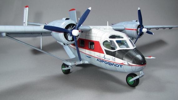 Papercraft Kit Antonov An-14 Pchelka Airplane 3d Paper Model