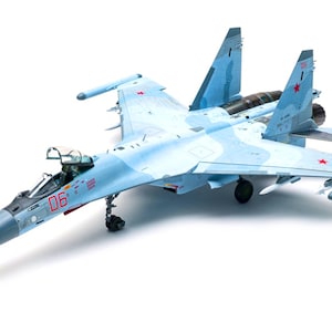 Kit de PaperCraft: avión Su-35 Flanker, modelo de papel 3D, kit de manualidades, planos en PDF para imprimir, cortar y pegar, plantilla de manualidades de papel para bricolaje, pasatiempo, rompecabezas, decoración