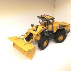 Papercraft Kit Bulldozer 3d Paper Model Crafting Kit PDF Plans to Print ...