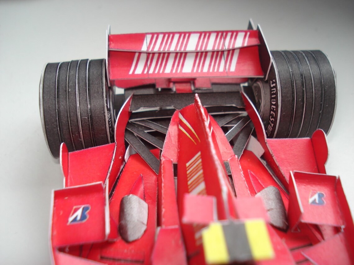 Papercraft Kit F1 Race Car 3d Paper Model Crafting Kit PDF Plans to ...