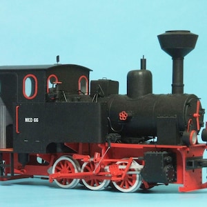Kit de PaperCraft de tren, locomotora de vapor Cn2t Orenstein & Koppel, modelo de papel 3D, kit de manualidades, planos en PDF para imprimir, plantilla de manualidades de papel DIY, pasatiempo
