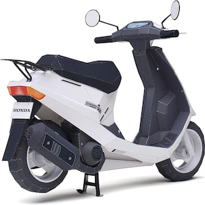 Kit de manualidades con modelo de papel 3D de scooter Honda AF18, planos en PDF para imprimir, cortar y pegar, plantilla de manualidades de papel para bricolaje, para pasatiempos, rompecabezas y decoración