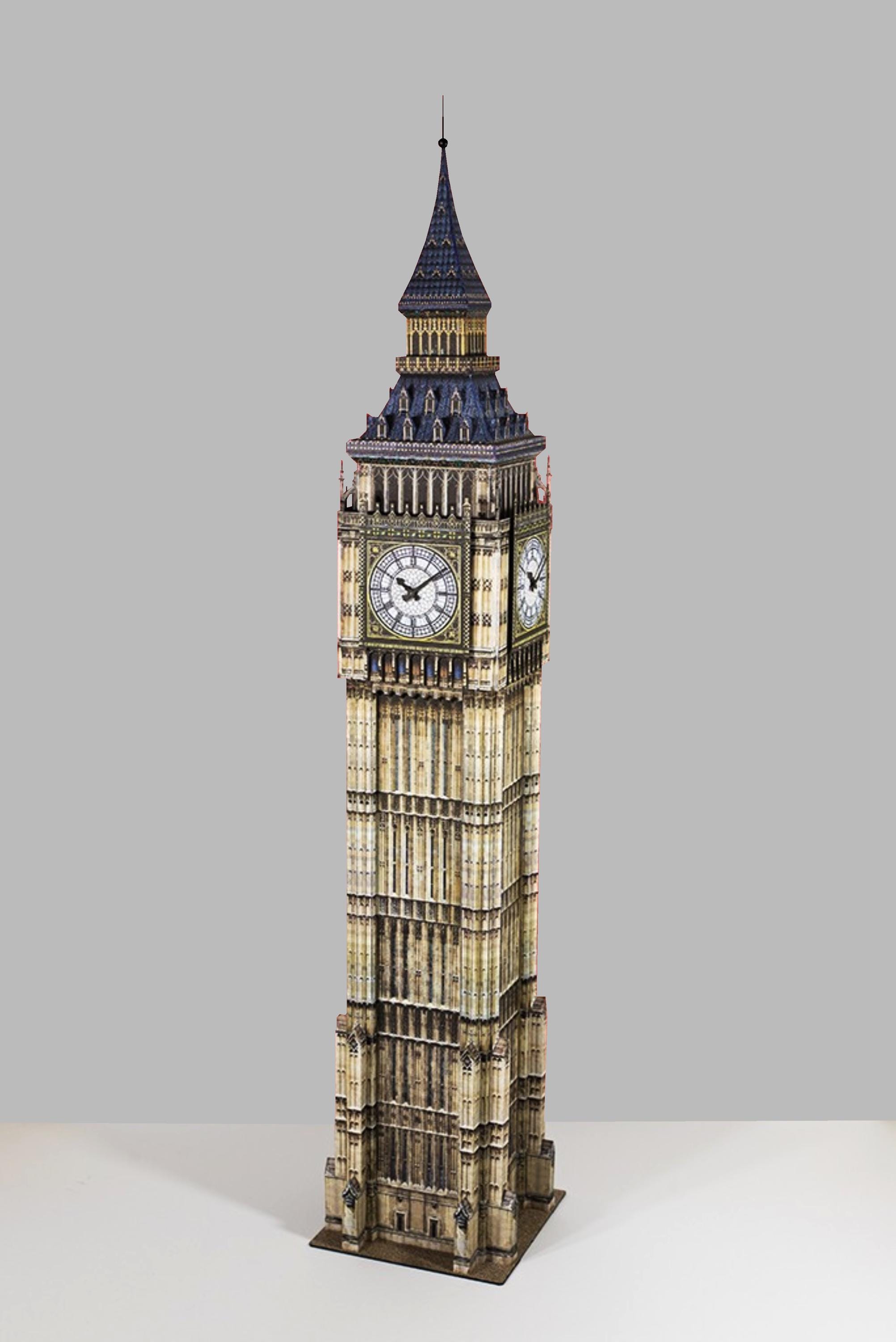 ペーパークラフトキット ビッグベン時計 ロンドン 3Dペーパーモデル
