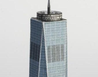 World Trade Center 3D-Papiermodellbausatz PDF-Datei mit Plänen zum Selbstausdrucken, Ausschneiden und Kleben DIY-Puzzle aus Papierbasteln Sofortiger Download