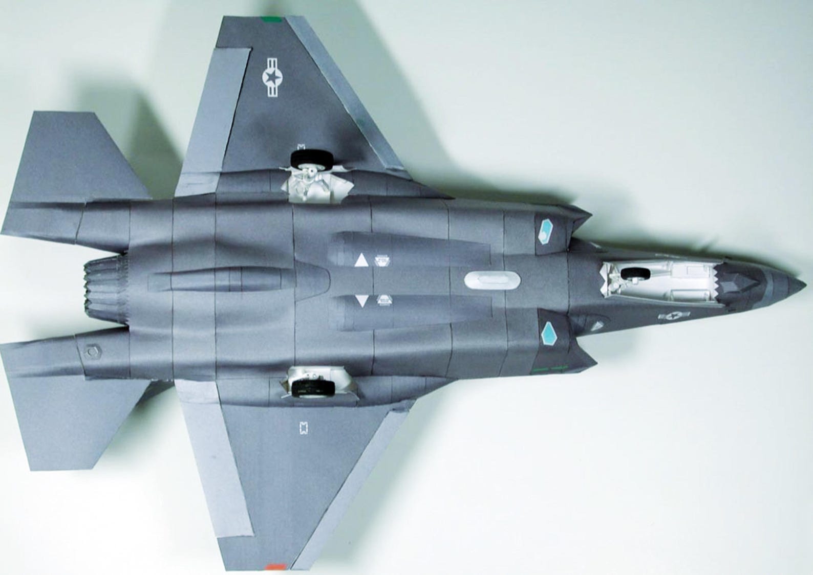 Papercraft Kit F-35 Lightning II Airplane 3d Paper Model Crafting Kit ...