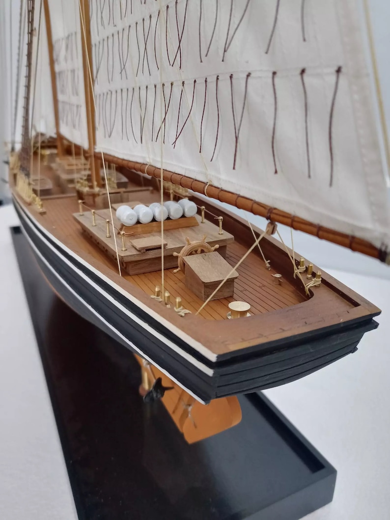 Papercraft Kit America Yacht 3d Paper Model Crafting Kit PDF Plans to ...