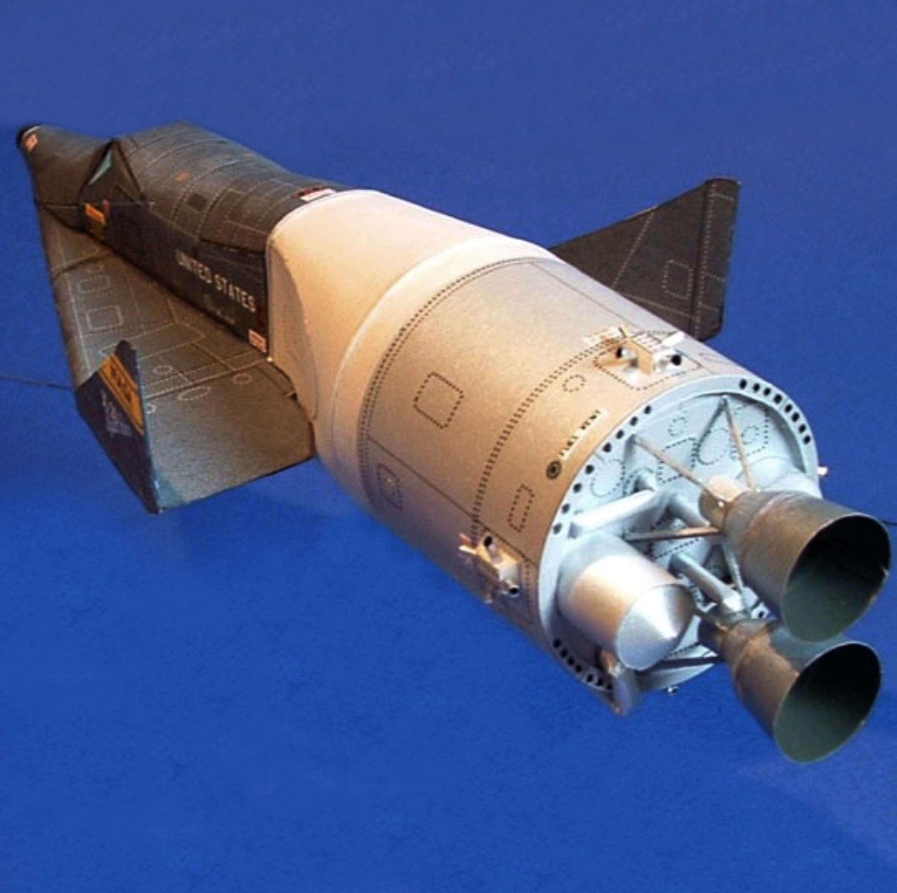 Papercraft Kit X-20 Dyna-soar Boeing Spaceplane 3d Paper Model Crafting ...