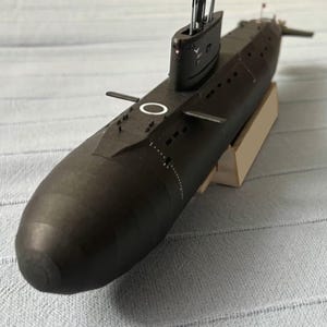 Kit de PaperCraft ORP Orzel Class Navy Submarino 3D de papel, kit de manualidades, planos en PDF para imprimir, plantilla de manualidades de papel para bricolaje, para pasatiempo, rompecabezas, decoración