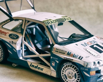 PaperCraft kit Rally race car 3d paper model crafting kit PDF plans to print cut & glue DIY paper craft template for hobby puzzle decor
