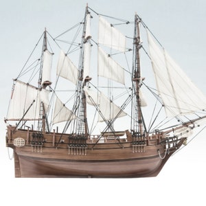 Kit de PaperCraft: modelo de papel 3D del barco HMS Bounty, kit de manualidades, planos en PDF para imprimir, cortar y pegar, plantilla de manualidades de papel para bricolaje, para pasatiempos, rompecabezas, decoración