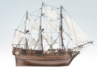 PaperCraft kit HMS Bounty ship 3d paper model crafting kit PDF plans DIY template
