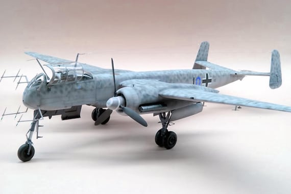 Papercraft Kit Heinkel He 219 Uhu Eagle-owl Airplane 3d Paper