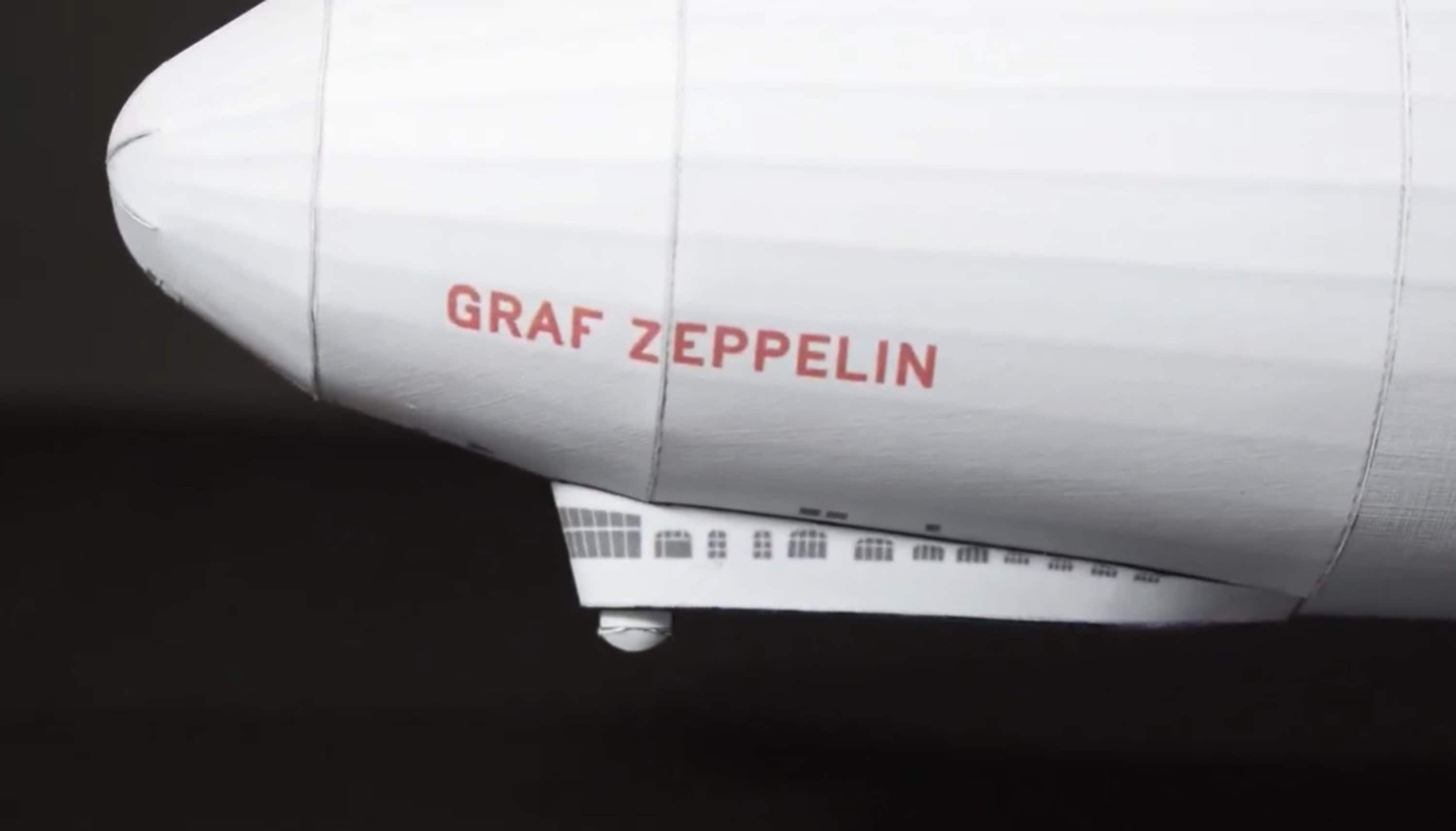 Papercraft Kit Zeppelin 3d Paper Model Crafting Kit PDF Plans to Print