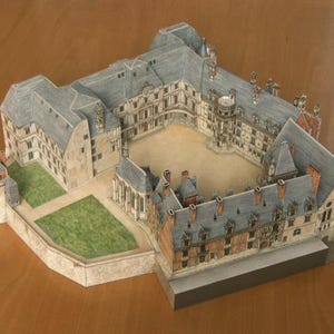 Kit de PaperCraft Castillo de Blois, kit de manualidades con modelos de papel 3D, planos en PDF para imprimir, cortar y pegar, plantilla de manualidades de papel para bricolaje, para pasatiempos, rompecabezas, decoración