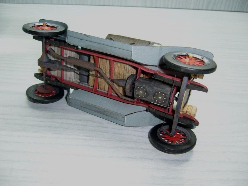Papercraft Kit Roadster Car 3d Paper Model Crafting Kit PDF Plans to ...