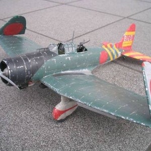 Kit PaperCraft Aichi D3A Val avión modelo de papel 3d kit de elaboración de planes en PDF para imprimir, cortar y pegar plantilla de artesanía de papel DIY decoración de rompecabezas de hobby