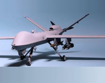 PaperCraft kit Reaper Drone MQ-9 3d paper model crafting PDF plans DIY template