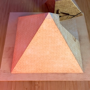 PaperCraft kit Pyramid of Giza Khufu 3d paper model crafting PDF plans DIY template