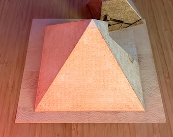PaperCraft kit Pyramid of Giza Khufu 3d paper model crafting PDF plans DIY template