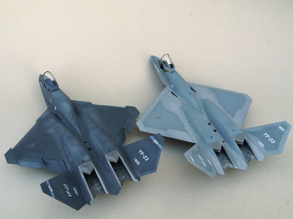 Papercraft Kit YF-23 Airplane 3d Paper Model Crafting PDF Plans DIY ...