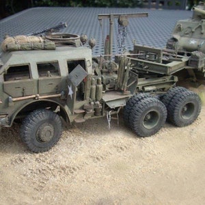 Kit de PaperCraft: camión de transporte de tanques Dragon Wagon, kit de manualidades con modelos de papel en 3D, planos en PDF para hacer manualidades de papel para bricolaje, decoración de rompecabezas y pasatiempos