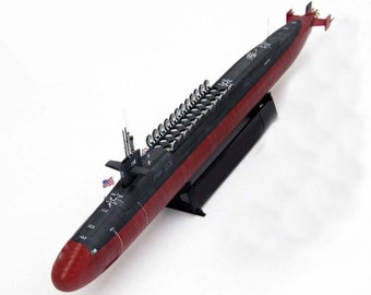 PaperCraft kit Los Angeles submarine 3d paper model crafting kit PDF plans to DIY paper craft template for hobby puzzle decor