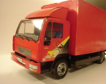 PaperCraft kit Truck 3d paper model crafting kit PDF plans to print cut & glue DIY paper craft template for hobby puzzle decor